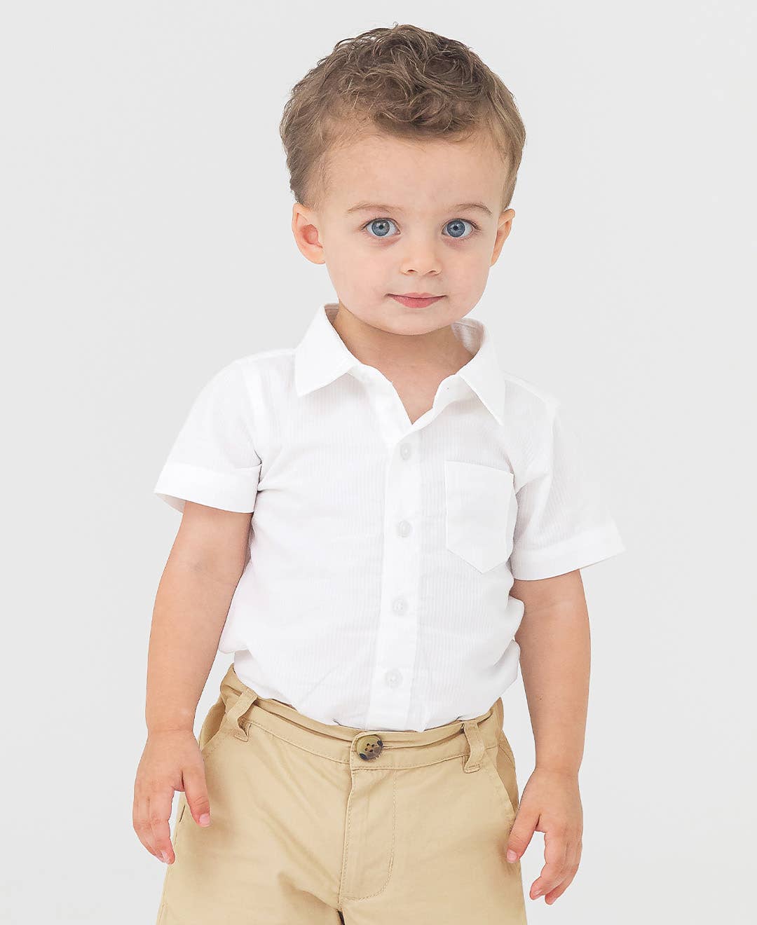 Classic White Rugged Butts Button-Up Shirt