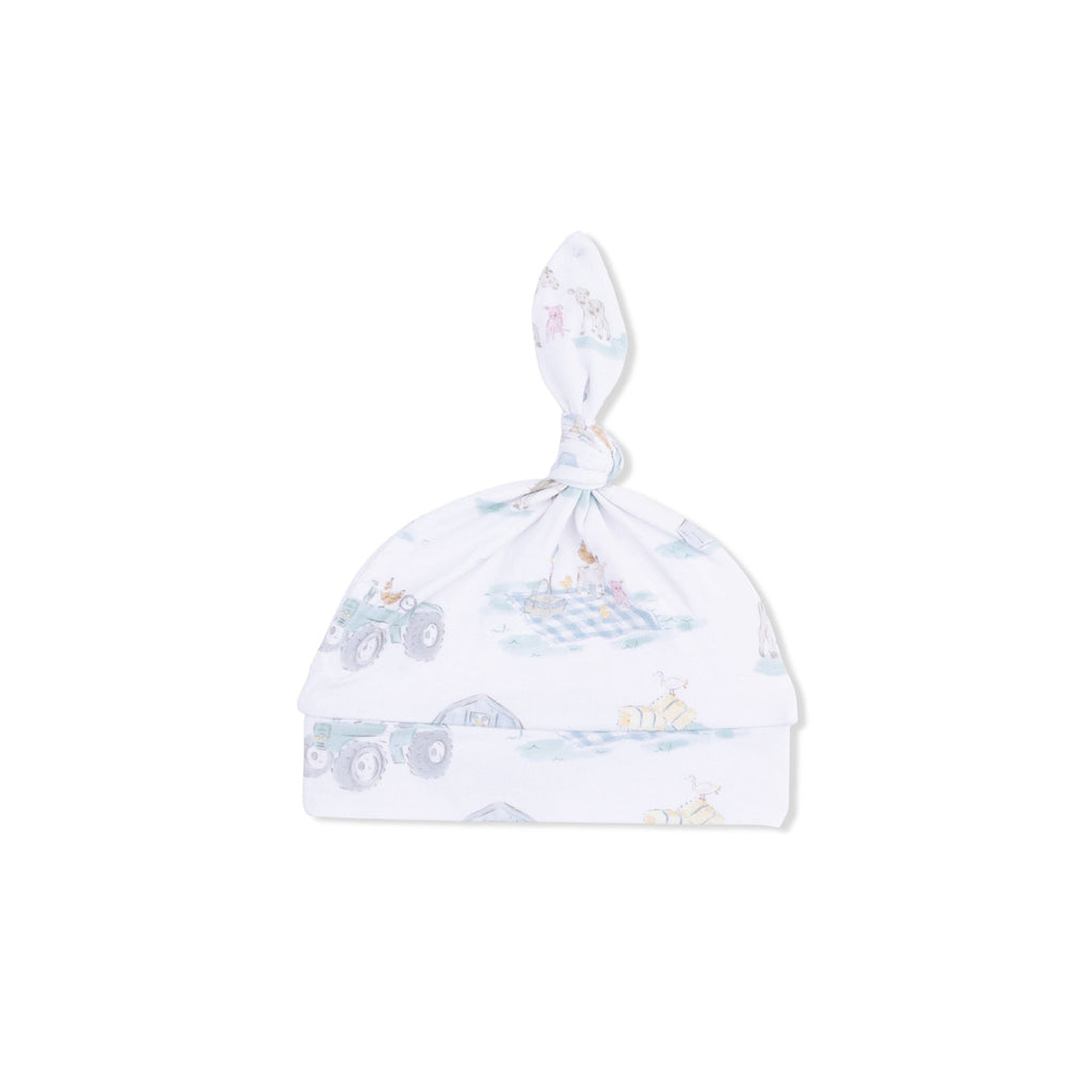 Blue Farm Convertible Gown & Knotted Hat Set