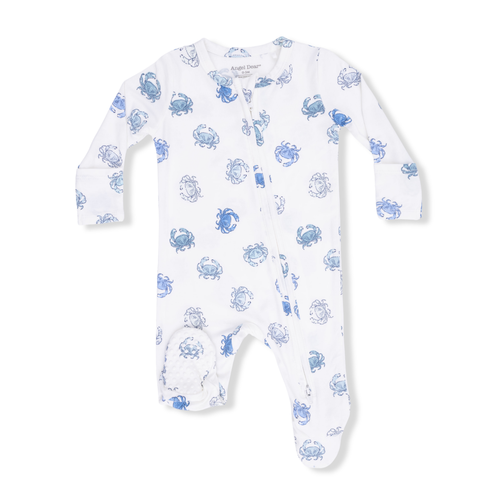 Blue Crab Bamboo Footie