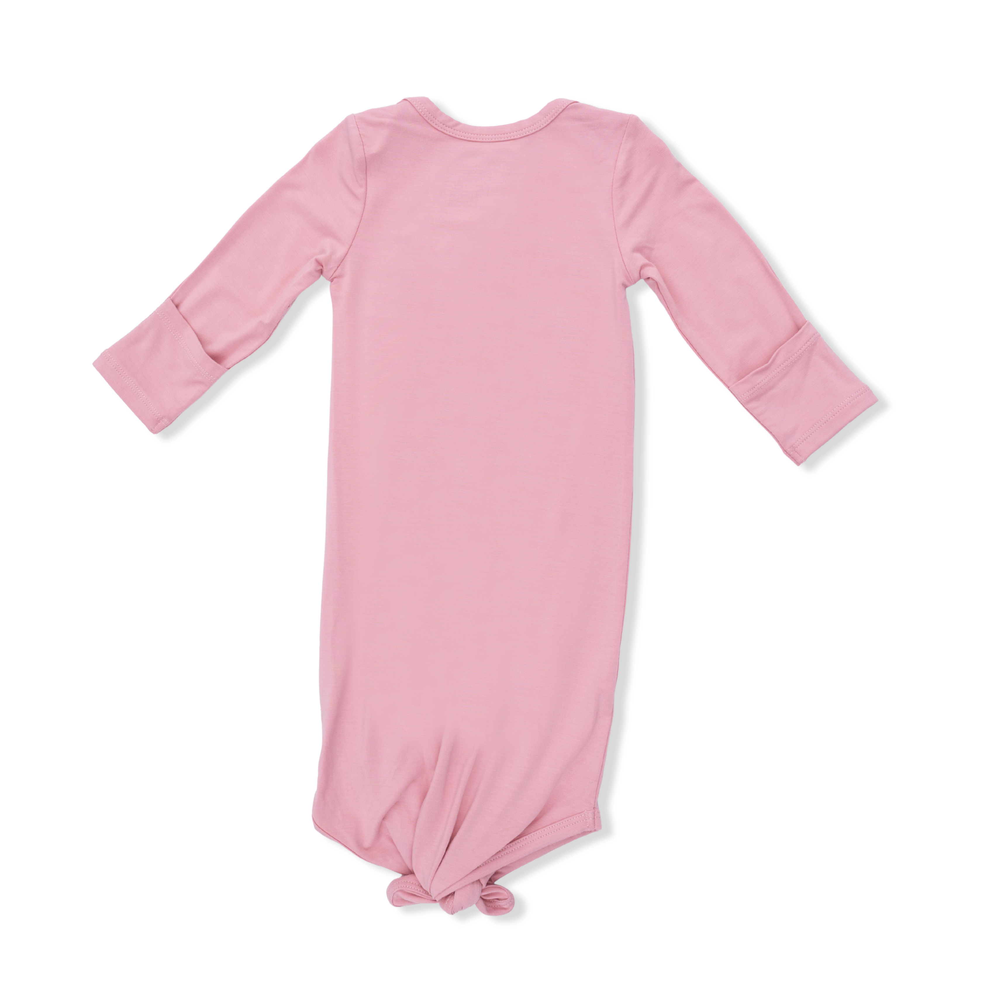 Solid Rose Elegance Knotted Gown & Headband Set