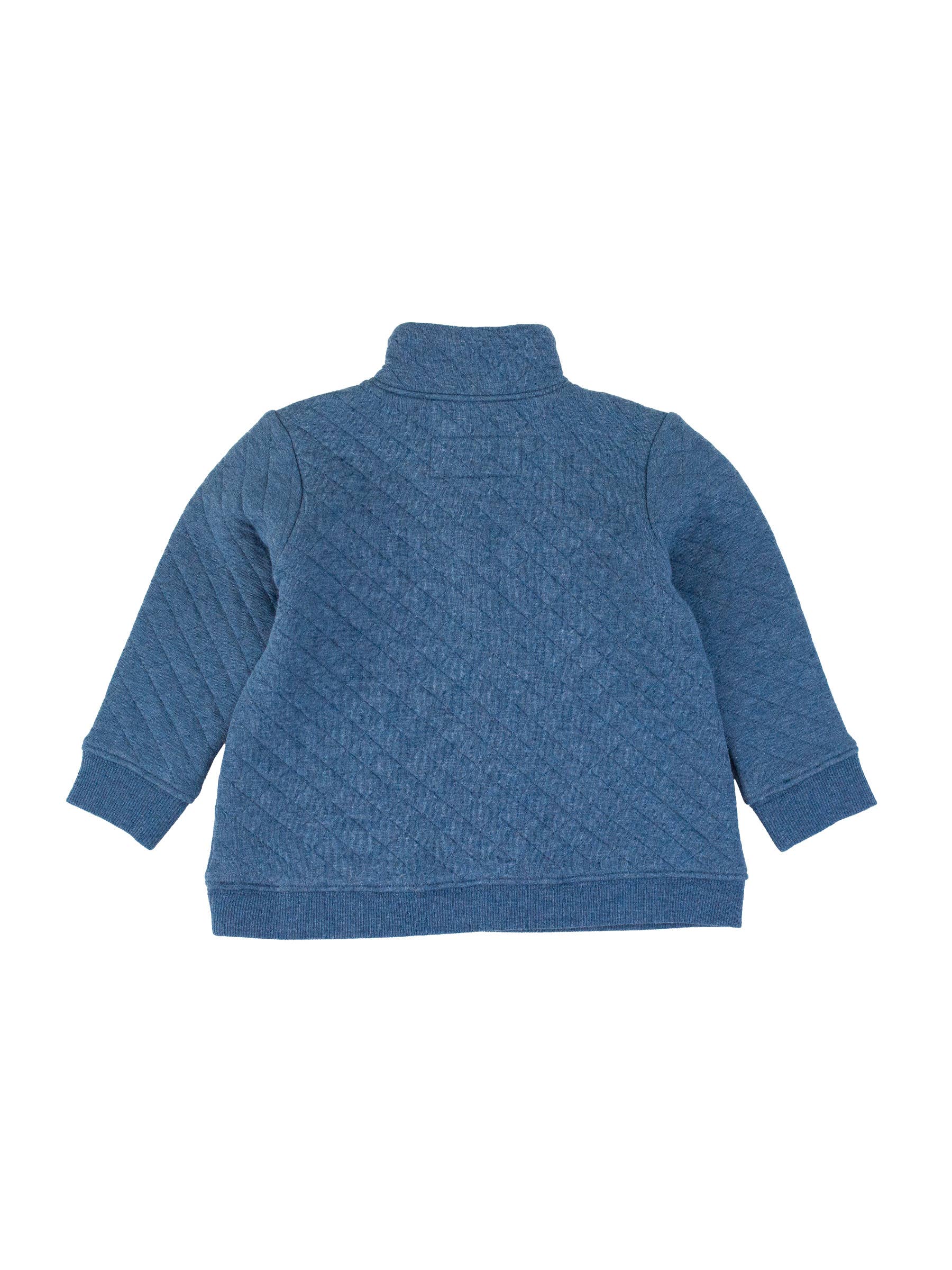 Heathered Indigo Rugged Butts Quilted Pullover