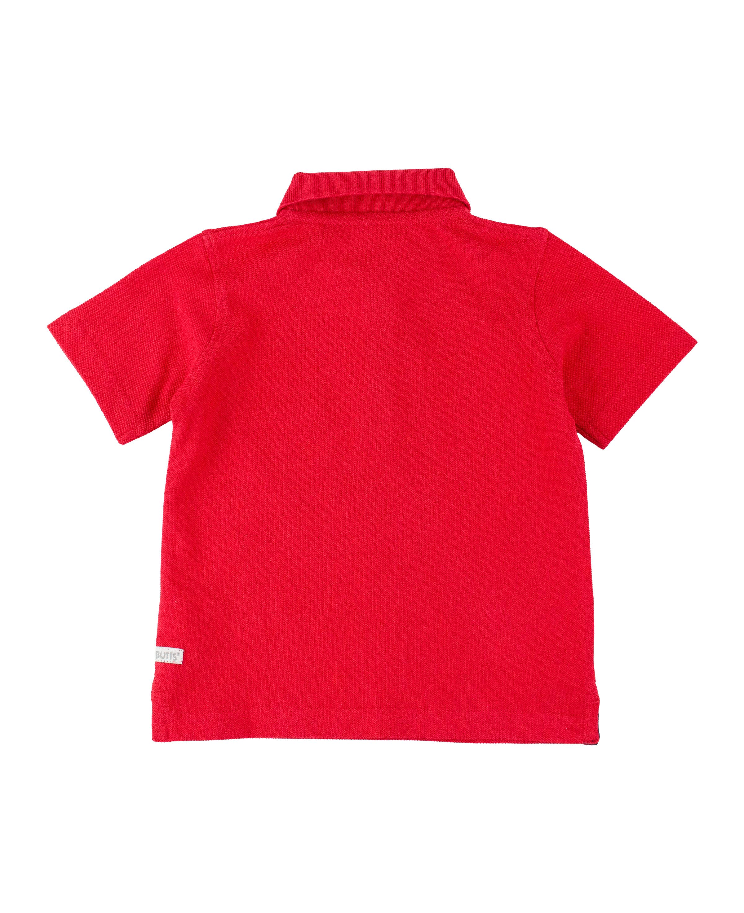 Classic Red Rugged Butts Piqué Polo