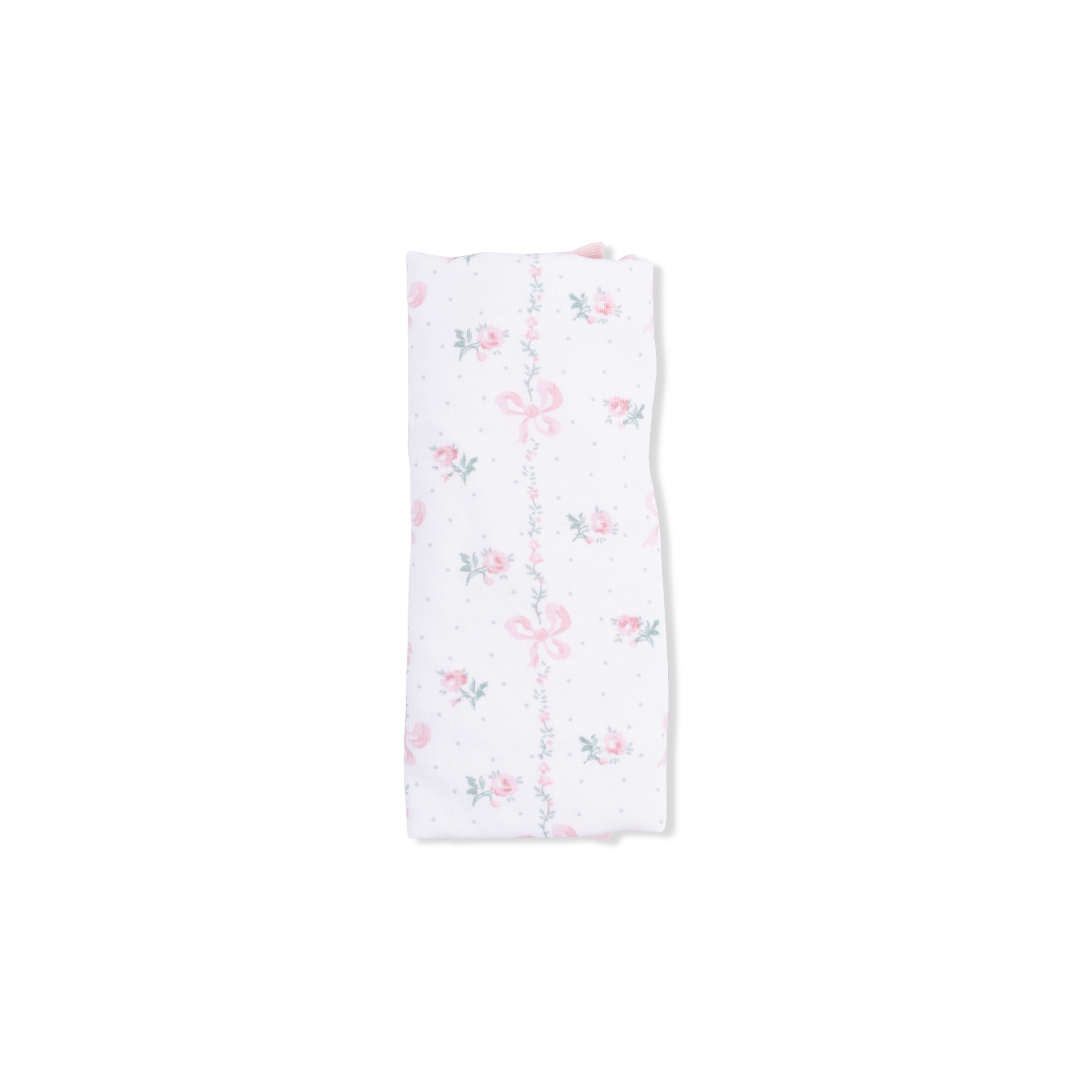 Dainty Buds and Bows Ruffle Burp Cloth