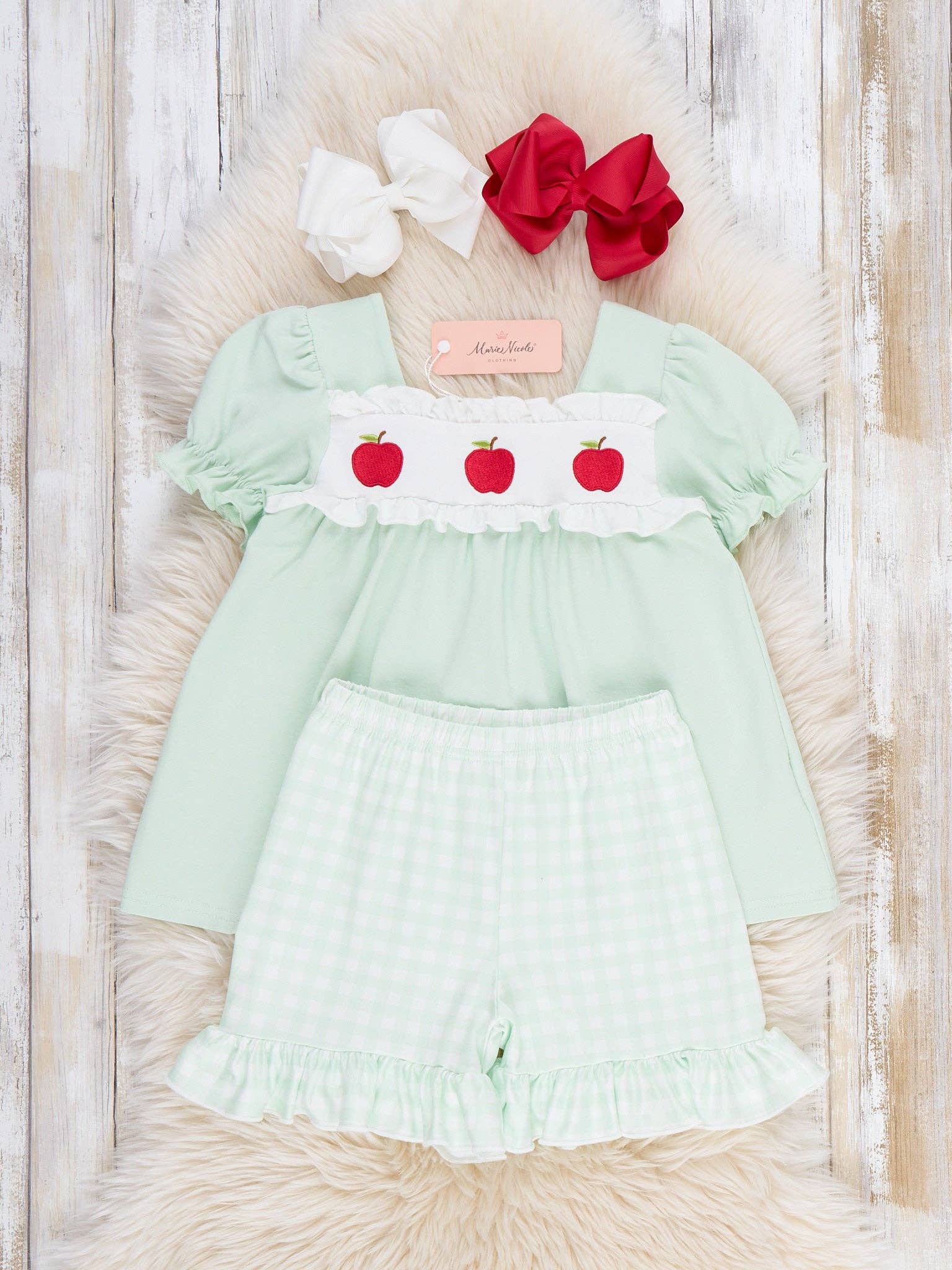 Autumn Apple Girls Short Set
