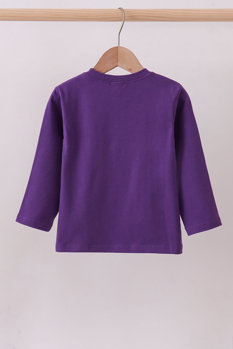 Purple LSU Tiger Game Day Appliqué Shirt