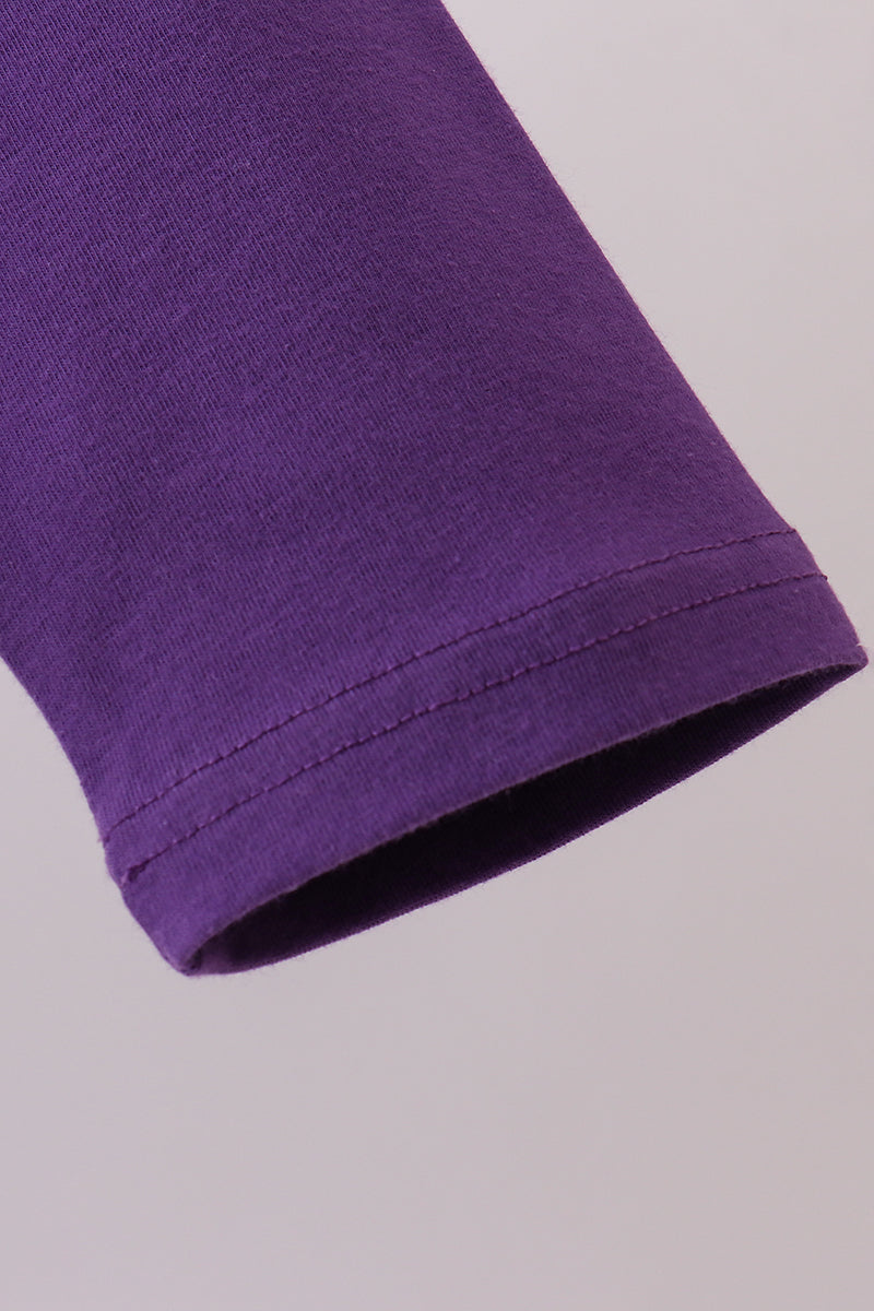 Purple LSU Tiger Game Day Appliqué Shirt