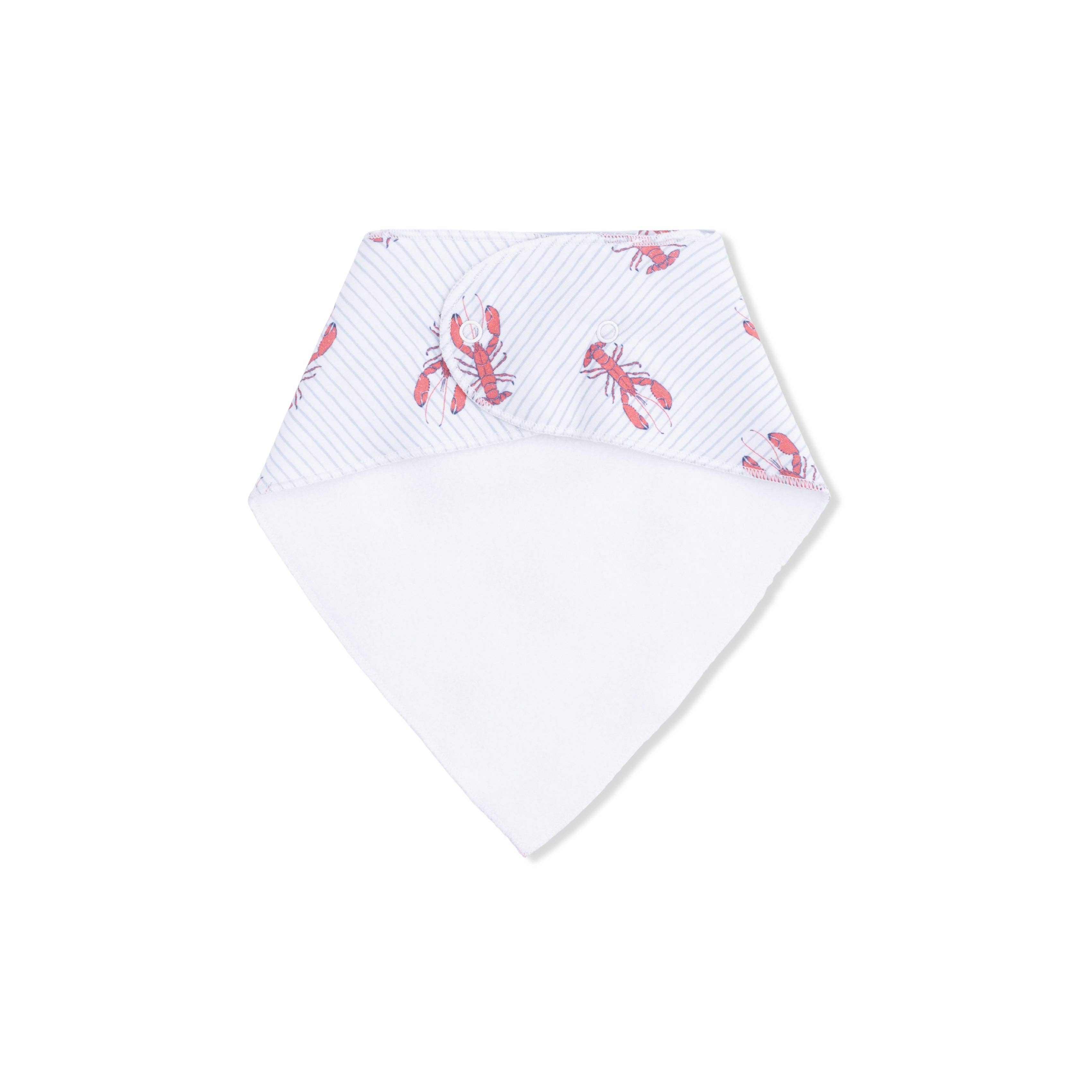 Louisiana Lobster Bamboo Bandana Bib