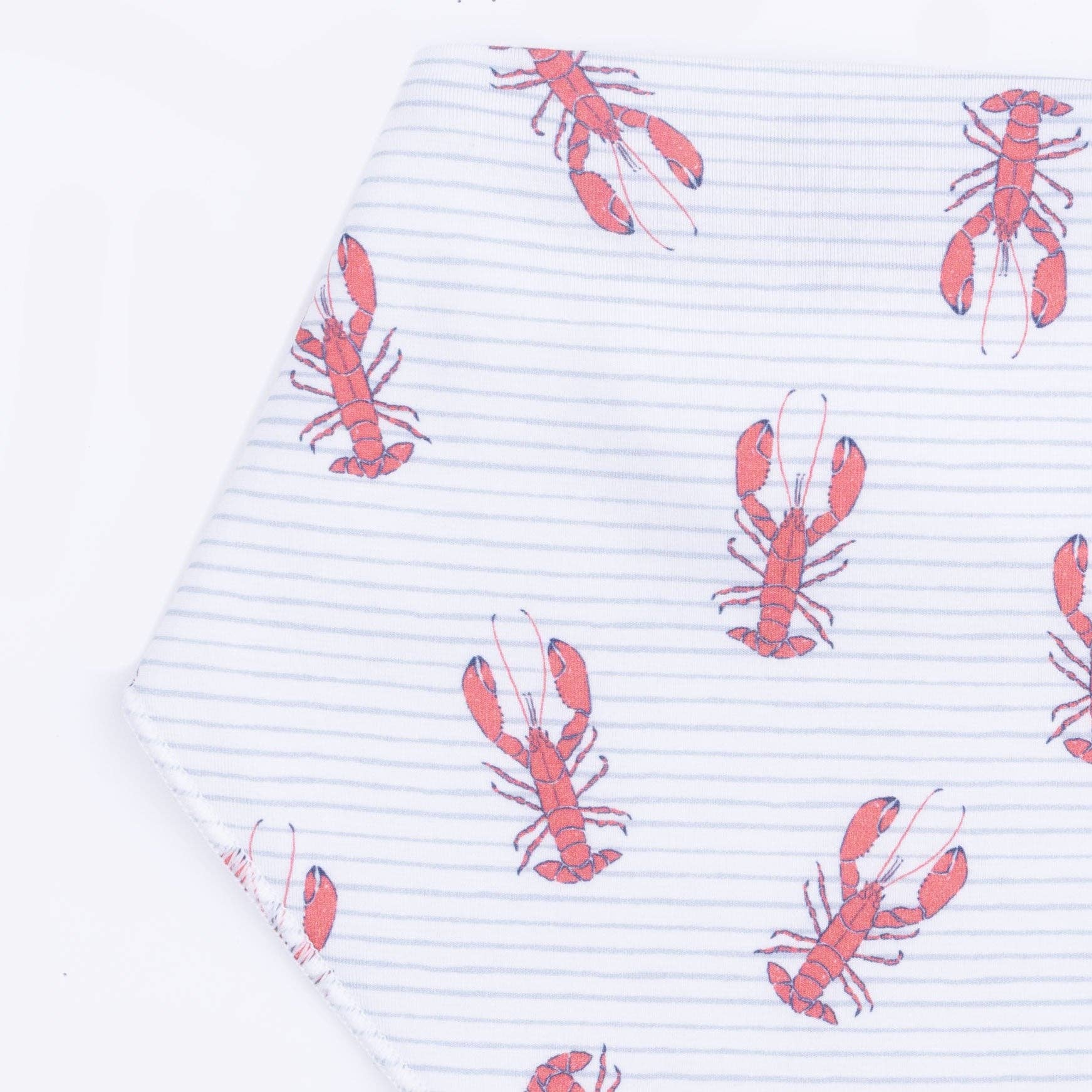 Louisiana Lobster Bamboo Bandana Bib