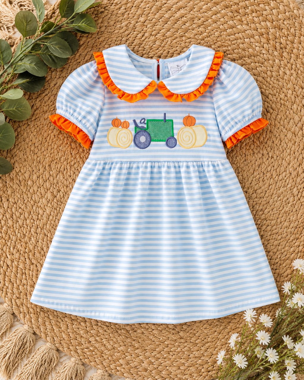Pumpkin Patch Tractor Dress