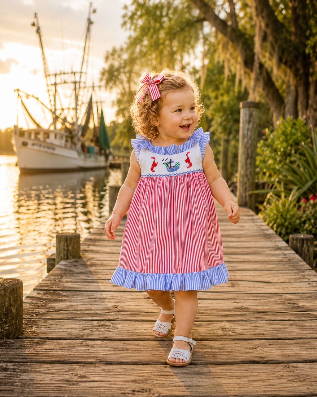 Shrimp Boat Sweetheart Sundress