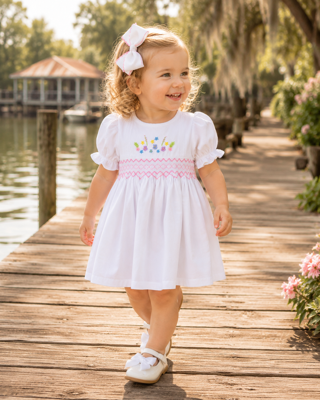 Heritage Blooms Smocked Dress
