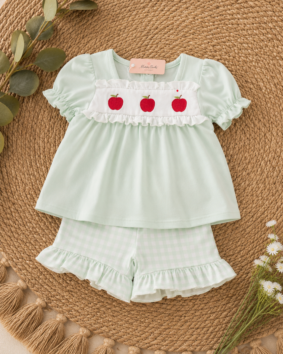 Autumn Apple Girls Short Set