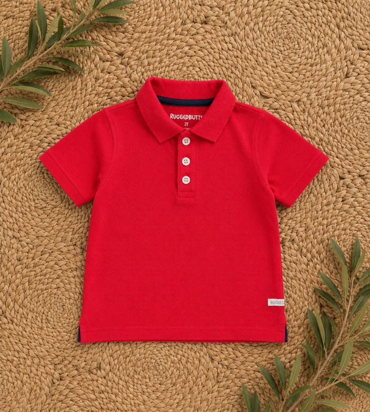 Classic Red Rugged Butts Piqué Polo