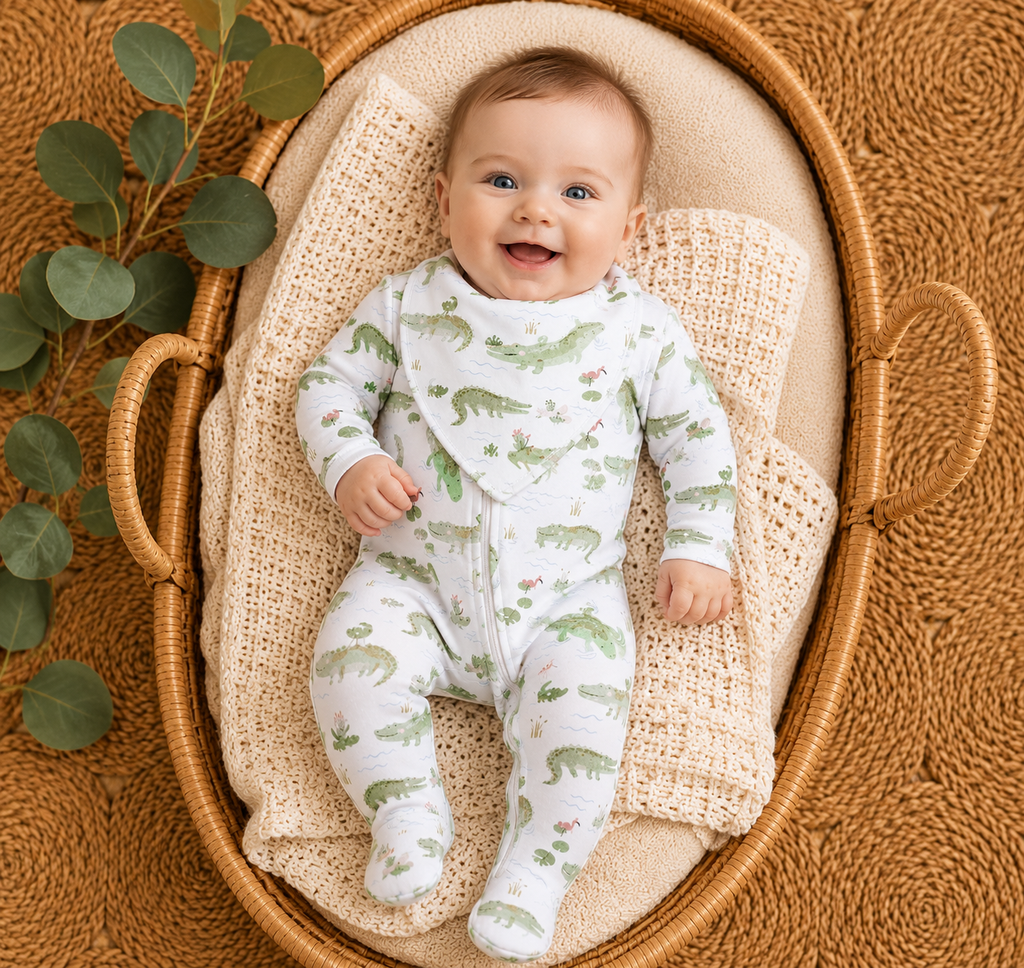 Gator Bamboo Zip Footie