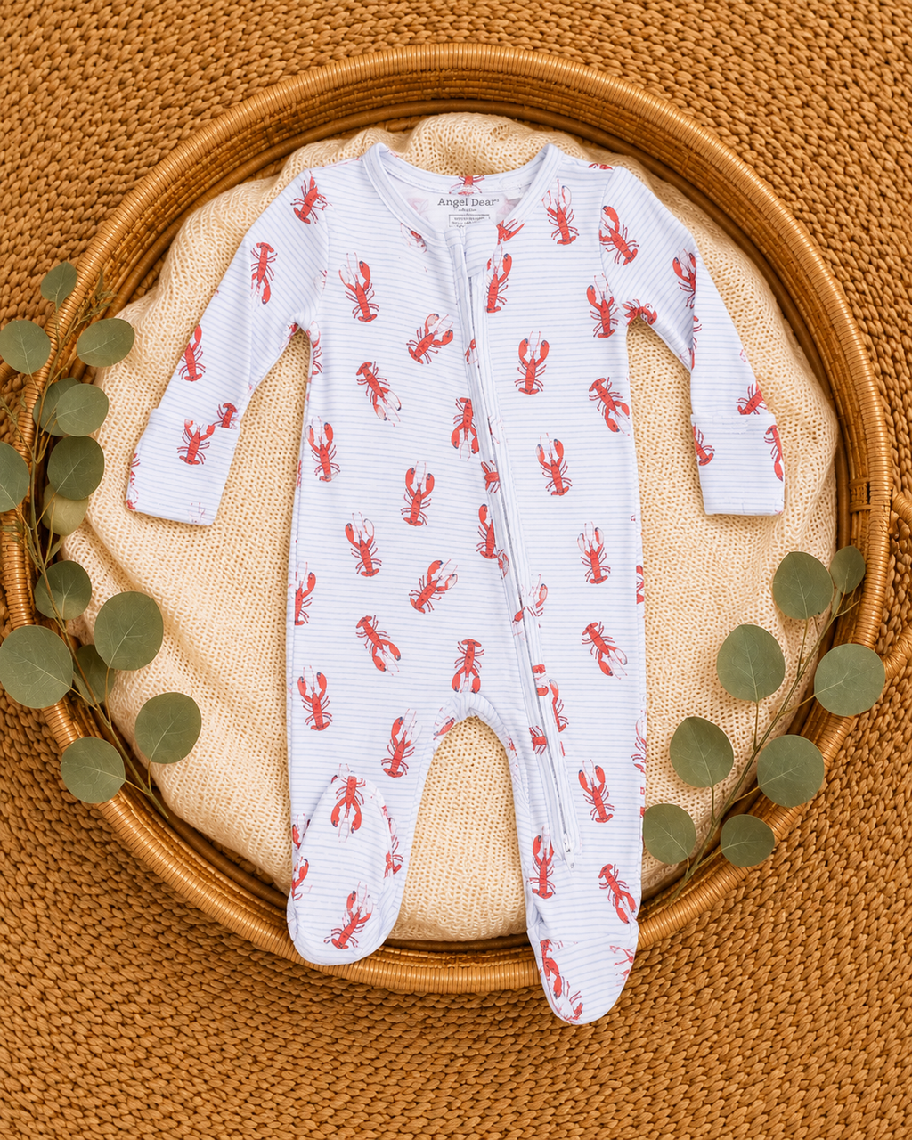Louisiana Lobster 2 Way Zipper Footie