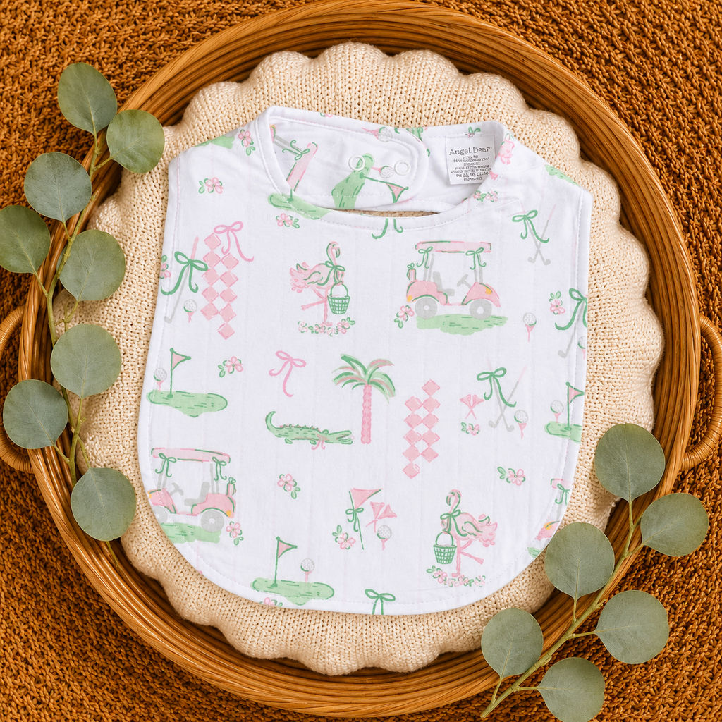 Pretty Golf Feeding Bib