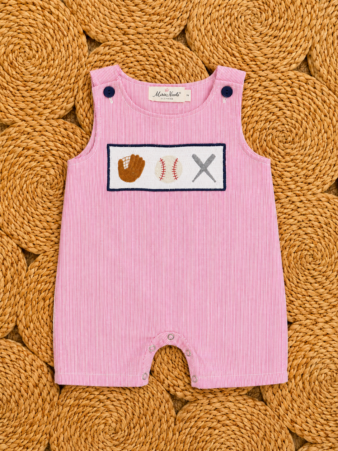 Play Ball Smocked Jon Jon