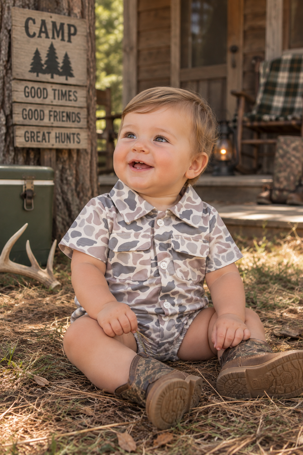 Camo Cutie Boys Bubble