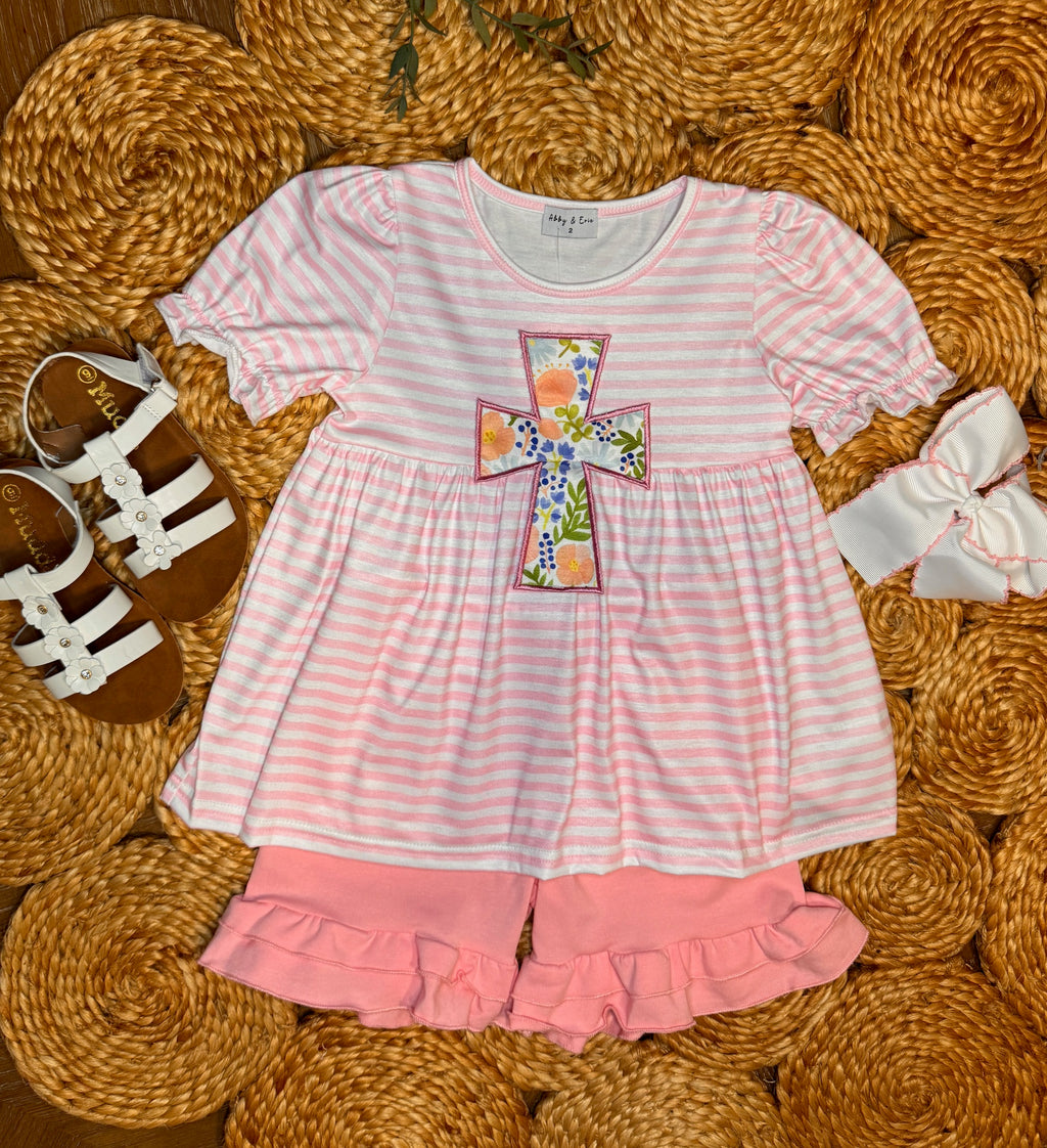 Grace in Bloom Cross Short Set