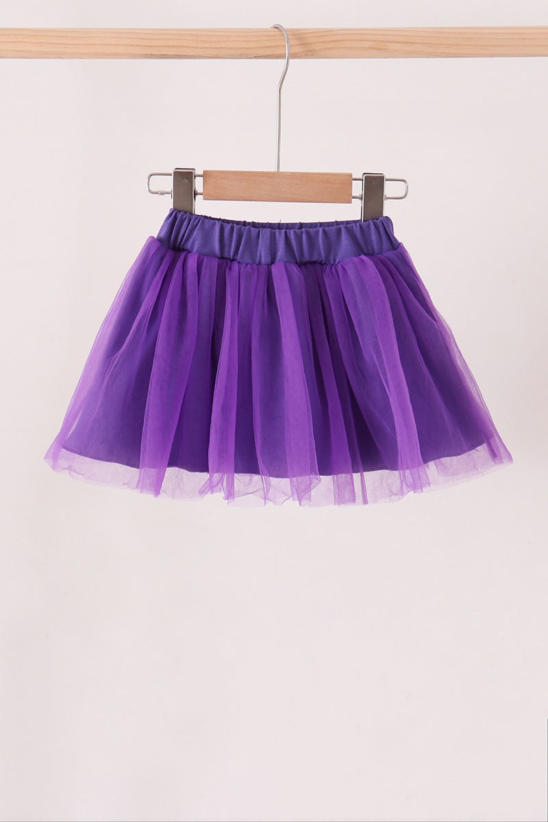 LSU Purple & Gold Sequin Football Tutu Skirt