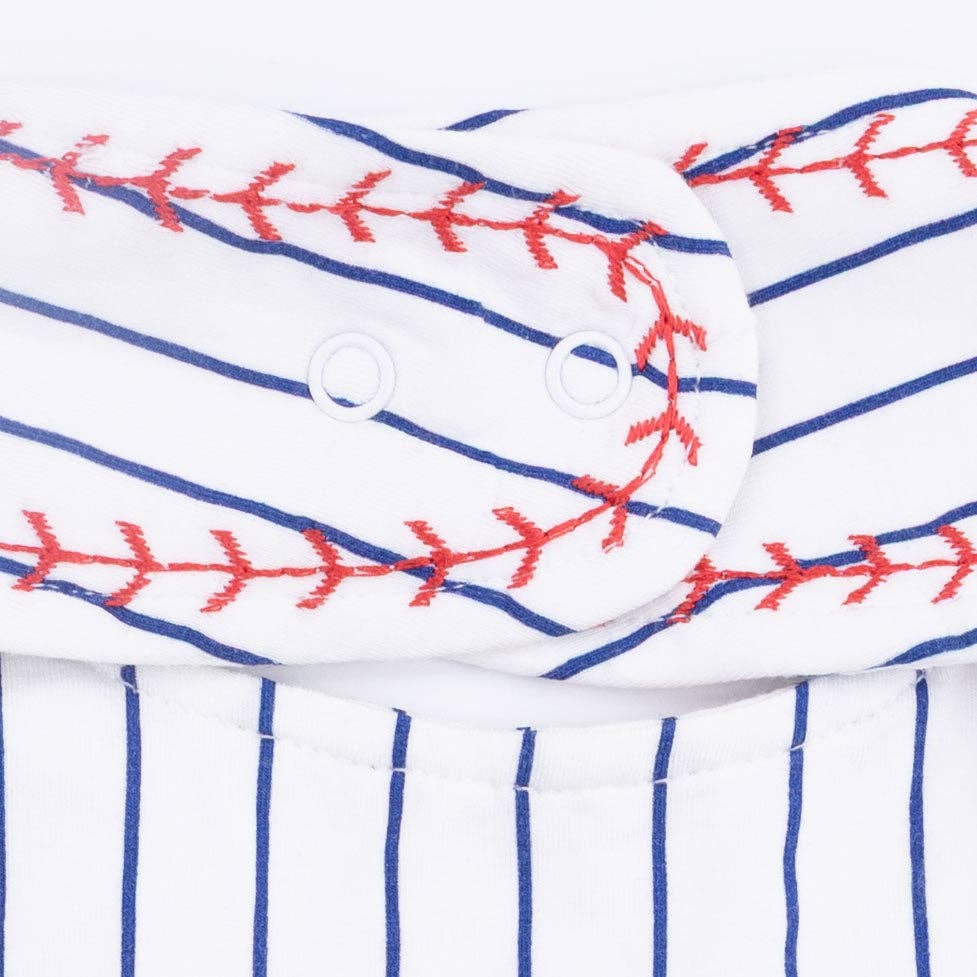 Baseball Stitch Feeding Bib