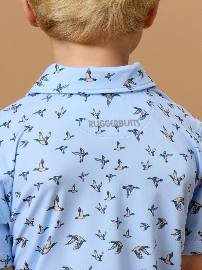 Blue Mallard Rugged Butts Performance Polo