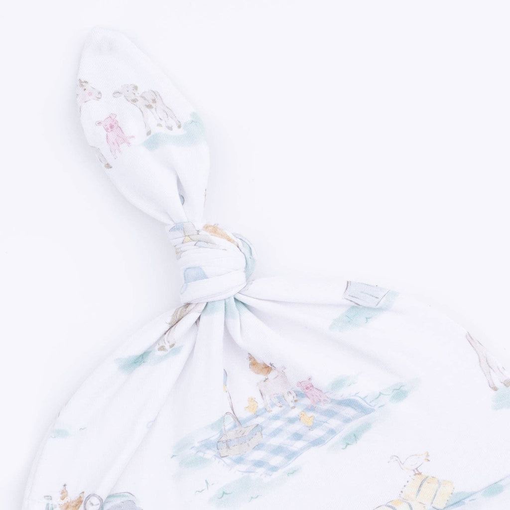 Blue Farm Convertible Gown & Knotted Hat Set
