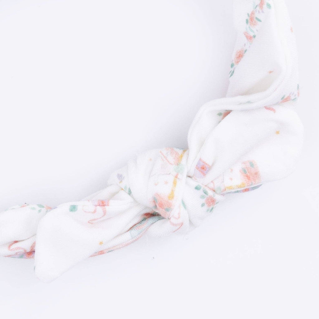 Vintage Carousel Kimono Gown & Knot Headband Set