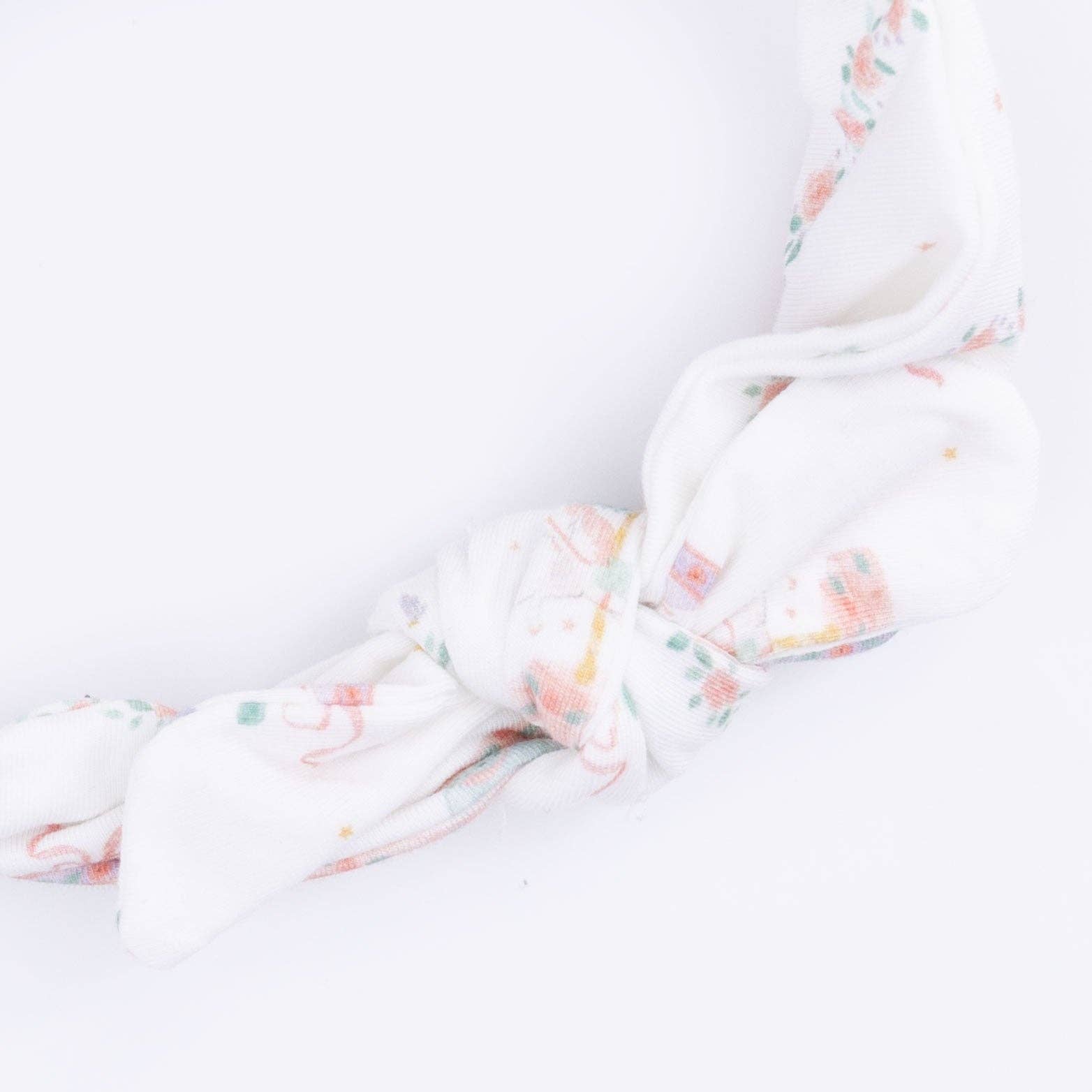 Vintage Carousel Kimono Gown & Knot Headband Set