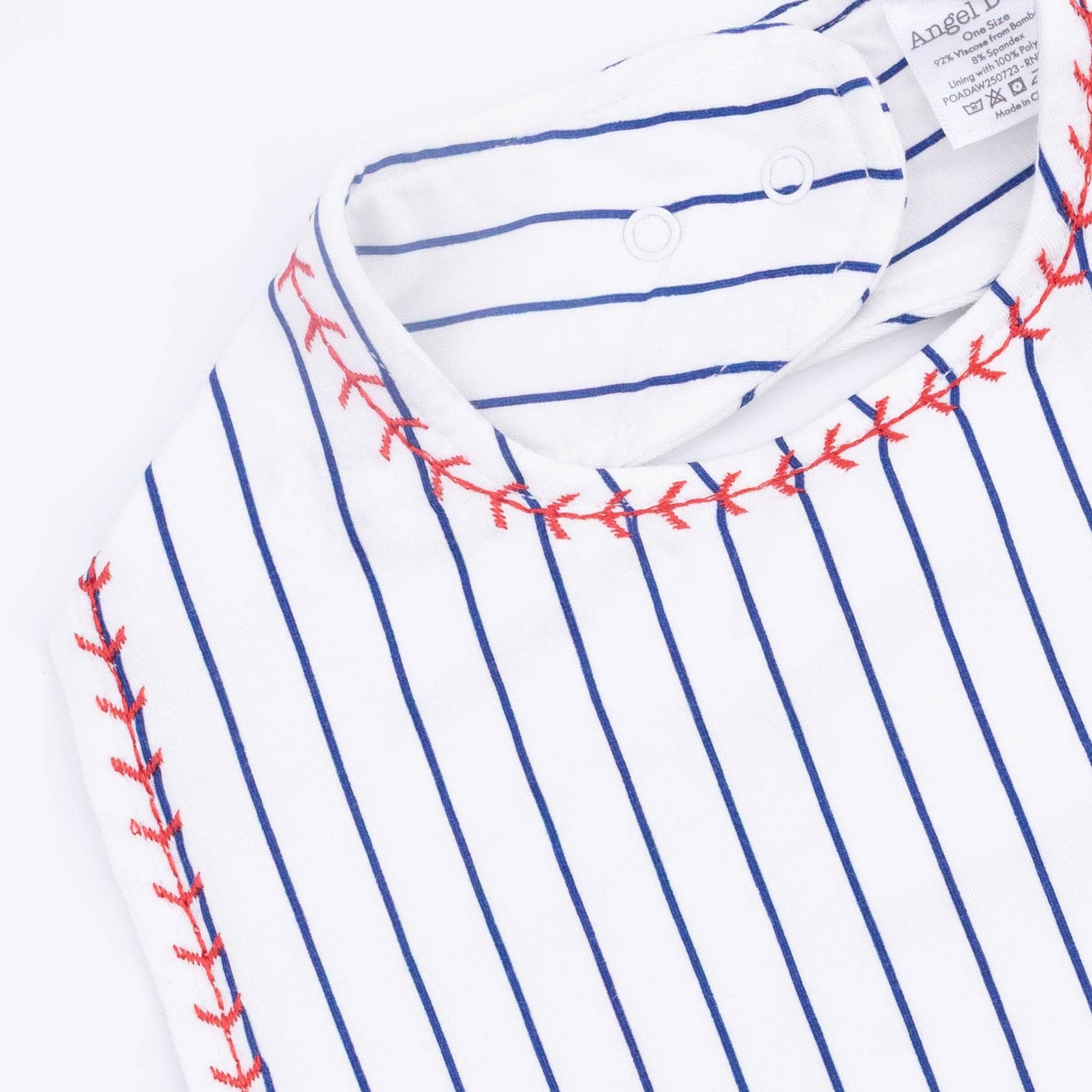 Baseball Stitch Feeding Bib